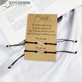 Alloy Infinity Bracelet Handmade Infinity Couple Bracelet Set Perfect Birthday Anniversary Gift less Than. 