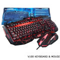 Rainbow UThink Molten Version V100 Backlit illuminated Multimedia Ergonomic Gaming Keyboard Optical Mouse Set New UThink Molten Version V100 Backlit illuminated Multimedia Ergonomic Gaming Keyboard  Optical Gaming Mouse  Internet Cafe Keyboard Mouse. 