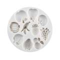 Fruits Shape Silicone Fondant And Chocolate Mold 10 Cavity. 