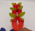 FLOWERS BAIL SHAPE CRAPE PAPER BANNER PACK OF 4 FLOWER BANNER IN MULTI COLOR. 
