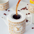 Ceramic teapot and cup set - teapot set for 2 persons - tea cup and kettle set Classy Design. 