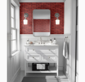 Brick Wallpaper sheet sticker vinyl for Room walls, Furniture, kitchen.Self Adhesive. 16 inches by 48 inches (apx). 