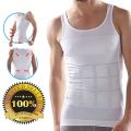 Imported Slim & Lift Slimming Shirt for Men – Body Shaper Vest, Spandex Blend for Waist & Stomach Control. 