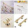 Golden & Black Cabinet Door Handles. Kitchen Cabinet. Handles Solid Drawer Knobs For Furniture Handle Hardware. 