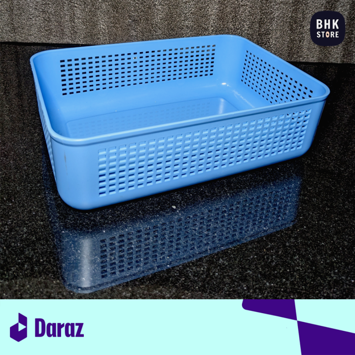 IKEA Style Premium Quality Plastic Desk Tray Drawer Organizer For Home/Office - Durable Makeup/Cosmetics Storage Basket For Dresser/Vanity - Compact Design Multipurpose Accessories Organizer - Ideal For Bedroom, Living Room, Bathroom, Kitchen