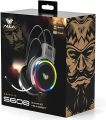 Aula S608 Rainbow 3.5mm + USB-A Gaming Headset  connect the Aula S608 to your computer with a 3.5 mm jack The RGB lighting can easily match the atmosphere of your room. 