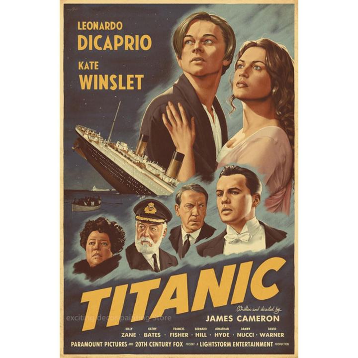Old Movie Posters Classic Film Jaws Retro Kraft Paper Vintage Room Home Bar Cafe Decor Gift Print Aesthetic Art Wall Paintings