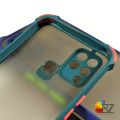 Infinix Hot 10S - Matte Translucent Shockproof Hybrid Armor Back Case cover - Camera Protection Case. 