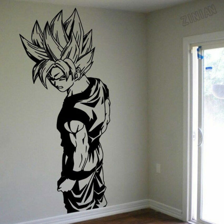 Anime Wall Decal Mural Super Vinyl Wall Decal Decor Boys Kid Room Art Bedroom Adornment Wall Stickers Japanese Anime Decor