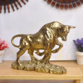 Majestic Bull Statue for Home Décor - Feng Shui Good Luck Ornament for Career and Wealth. 