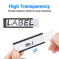 30 Pack C Channel Magnetic Label Holders Holder 1 X 3 in with Magnets Magnetic Name Tags Tool Box Labels for Metal Whiteboard. 