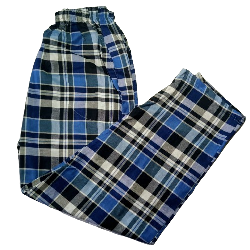 (Pack%20of%203)%20Men's%20Checkered%20Cotton%20Trousers%20%E2%80%93%20Comfortable%20Elastic%20Waist,%20Summer%20Casual%20with%20Pockets%20-%20Image%203