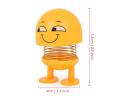 Pack of 6 Pieces Smiling Face Spring Bouncing Doll Car Smiley Doll Cute Emoji. 