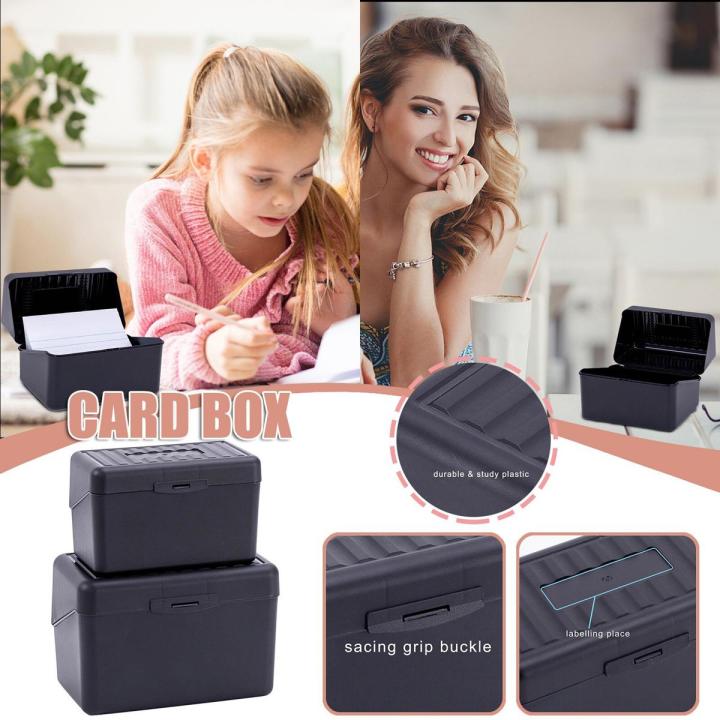Hot Selling Value Pack Index Card Holder Storage Boxes For Index Cards Note Cards Flashcards Recipes And Addresses Dropshipping