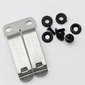 1Piece KYDEX Stainless Steel Holster Clips K Sheath Waist Clip Accessories Knife Sheath Back Clip Scabbard Carrying Pocket Clip. 