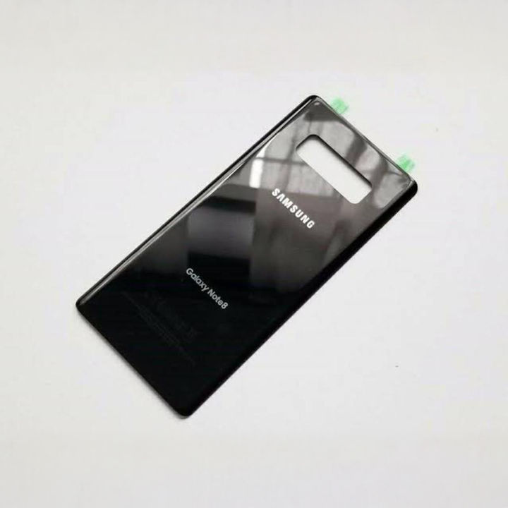 Samsung Galaxy Note 8 Back Glass Battery Door Cover Replacement with Adhesive
