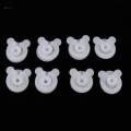 8 Pcs ABS Bed Sheet Clip Clamp Grippers - Keeping Quilt Place,White/Blue. 