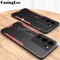 For Vivo V29 Pro V29E Case Aluminum Metal Matte Cover Soft Silicone Frame Camera Protection Cover for Vivo V29E V29 Pro Back Cover Phone Cases. 