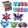 GS - Magnetic Rubik's Cubes Magnetic Puzzle Cube for Kids and Adults Creative Genius with 3D Magic Cube Changeable Fun. 