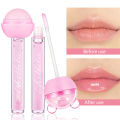 2 In 1 Cute Makeup Lollipop Lip Balm Lip Gloss Moisturizer Candy Magice Lip Gloss Lipstick Waterproof Long Lasting Lip Tint. 