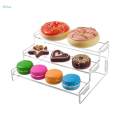 Acrylic Riser Display Shelf Clear Cupcake Stand Holder Dessert Shelf 3 Tier Shelf for Cosmetics. 