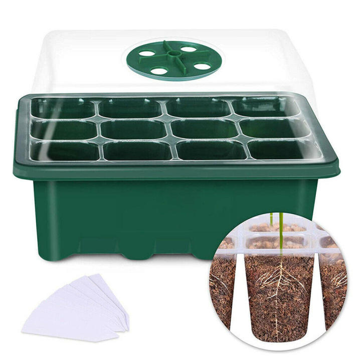 12-hole Seedling trays Efficient Germination box Grow starting starter Starter For gardening Flower grow box for Home