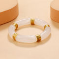 👍MUJI Retro Style Stretch Bracelet For Women Female Hot Sale Vintate Temperament Resin Acrylic Bracelet Modern Jewelry. 
