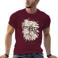 New Bone violin - bleached cream white T-Shirt hippie clothes boys animal print shirt T-shirt men. 