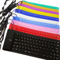 85 Keys Portable Mini USB Keyboard Flexible Waterproof Soft Silicone Gaming Keyboard Tablet Foldable Computer Keyboard Laptop Mushen. 