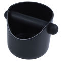 Coffee Grind Knock Box And Espresso Dump Bin (Black). 