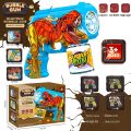 New electric bubble gun Unicorn Dinosaur fully automatic bubble making handheld children's bubble machine with light Bottle Fix system for Non Liquid Messy Play Best for Summer Holiday gift Indoor outdoor Pool Party Birthday party Toy. 