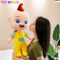70cm big size JJ Cocomelon JoJo Plush Toy bus baby yellow clothes doll plush toys children's gift. 