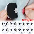 8Pcs/Set Quilt Fixer Panda Shape Slip-resistant Clips Bed Sheet Blanket Clip Clothes Pegs Covers Fastener Clips Holder Sheet Fixers. 