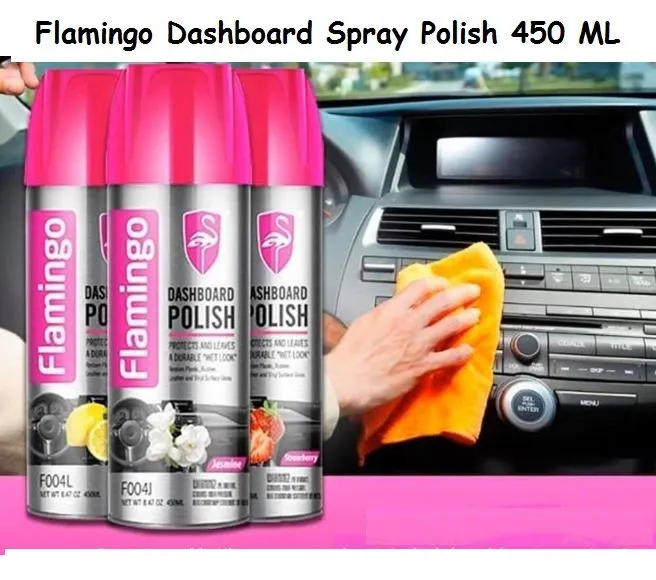 New 450ml Flamingo Car Polish Spray for Dashboards | Interior Surface ...