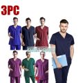 3PC MEDICAL SCRUB SUIT TOP ONLY - FOR MEN CUTTING. 