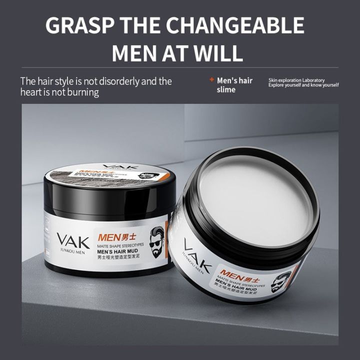 VAK%20Matte%20Finished%20Hair%20Styling%20Clay%20Daily%20Use%20Men's%20High%20Strong%20Hair%20Styling%20Wax%20100g%20JK32155%20-%20Image%202