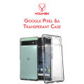 YOUKSH Google Pixel 6a Transparent Cover - Google Pixel 6a Transparent Jelly Back Cover - Google Pixel 6a Soft Shock Proof Transparent Back Pouch - Google Pixel 6a Crystal Clear Cover - Google Pixel 6a Silicone Cover.. 