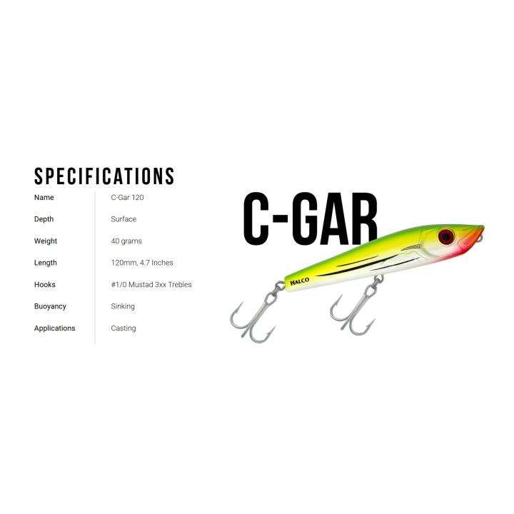Halco%20CGAR%20120%20casting%20lure%20for%20Fresh%20and%20Saltwater%20Fishing%20-%20Image%202