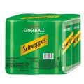 Schweppes Original Ginger Ale, 300 ml Tin Can ( Pack of 6 ) Can  (6 x 300 ml). 