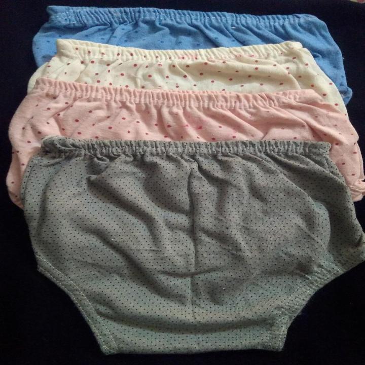 Pack Of 4 Diaper Cover Underwear For 1 to 2 Years Kids.