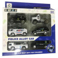 Diecast Police Cars Metal Playset Vehicle Models Collection Police Patrol Swat Truck Toy for Kids Pack of 6PCS. 