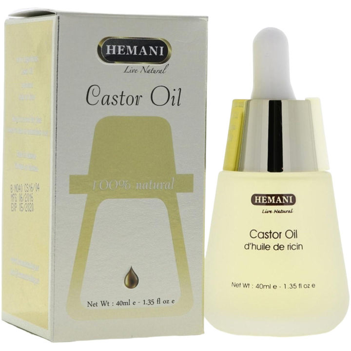 Hemani Live Natural - Castor Oil 40 ml Hair Care Skin Care Beauty Health