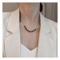 Hunts Best Trendy Green Zircon Adjustable Necklace for Girls and Women. 