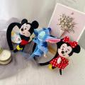 Plush Headband Disney Mickey Ear Winnie The Pooh Hairband Women Minnie Headwear Girl Donald Duck Hair Accessories Kids Xmas Gift. 