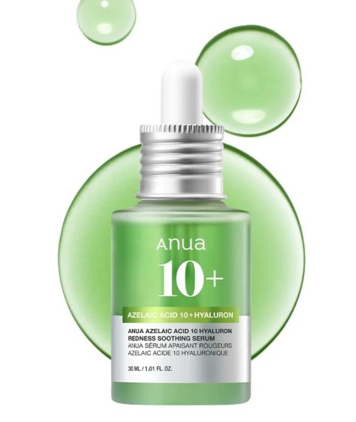Anua Azelaic Acid 10% + Hyaluron Redness Soothing Serum 30ml – Calming ...