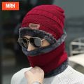 Beanie cap-Wool cap with neck warmer for men women| Winter cap for Unisex. 