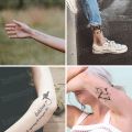 temporary face tattoos music symbols tattoo neck face hand stickers tattoo geometric letters tatoos wrist body art for boys men. 