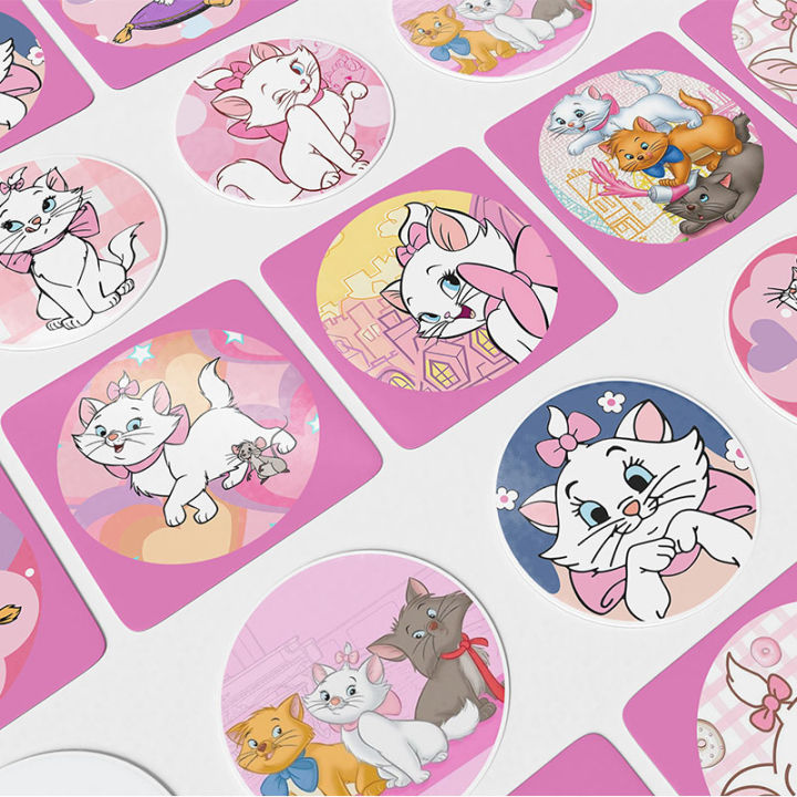 The Aristocats Marie Cat Kids Reward Waterproof Scrapbooking Packaging Label Sticker Birthday Party Decor