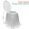Portable Toilet to Western Convertor | Toilet stool For Elderly Disabled Person | Toilet Commode for patients | Portable Toilet Seat for Adult, Kids and Handicap People (White). 