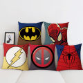 Superhero Iron Man Pillowcase Superman Captain America Batman cushion cover Linen pillowcase processing. 